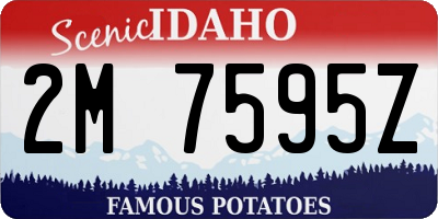 ID license plate 2M7595Z