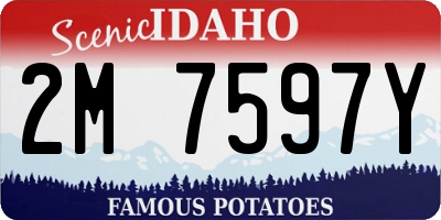 ID license plate 2M7597Y