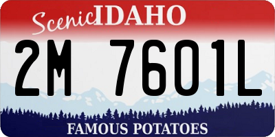 ID license plate 2M7601L