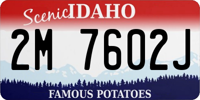 ID license plate 2M7602J