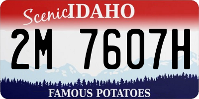 ID license plate 2M7607H