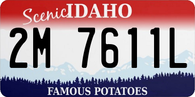 ID license plate 2M7611L