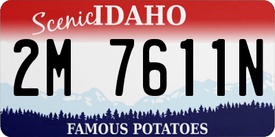 ID license plate 2M7611N