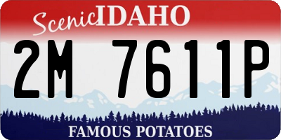 ID license plate 2M7611P