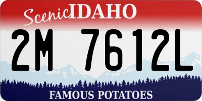ID license plate 2M7612L