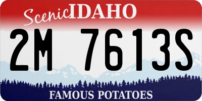 ID license plate 2M7613S