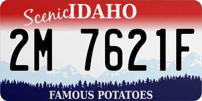 ID license plate 2M7621F