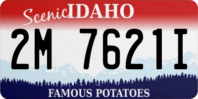 ID license plate 2M7621I