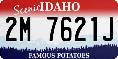 ID license plate 2M7621J