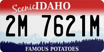 ID license plate 2M7621M