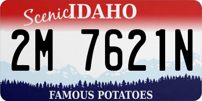 ID license plate 2M7621N