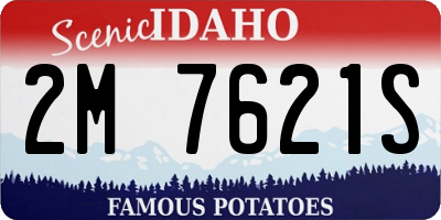 ID license plate 2M7621S
