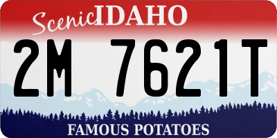 ID license plate 2M7621T