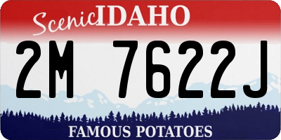 ID license plate 2M7622J
