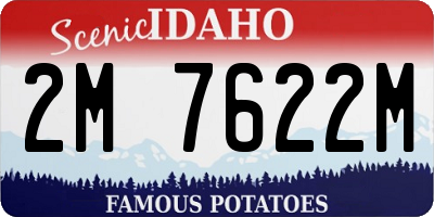 ID license plate 2M7622M