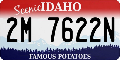 ID license plate 2M7622N
