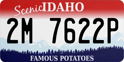 ID license plate 2M7622P