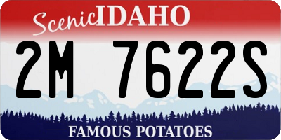 ID license plate 2M7622S