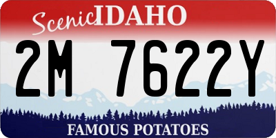 ID license plate 2M7622Y