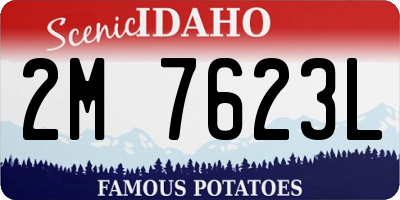 ID license plate 2M7623L