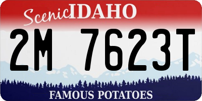 ID license plate 2M7623T