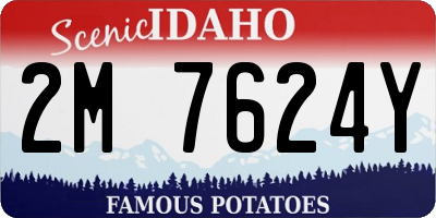 ID license plate 2M7624Y