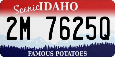 ID license plate 2M7625Q