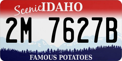 ID license plate 2M7627B