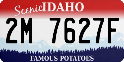 ID license plate 2M7627F