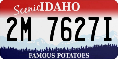 ID license plate 2M7627I