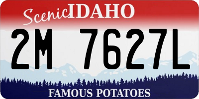 ID license plate 2M7627L
