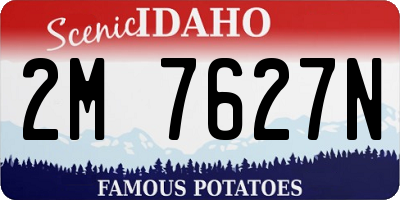 ID license plate 2M7627N