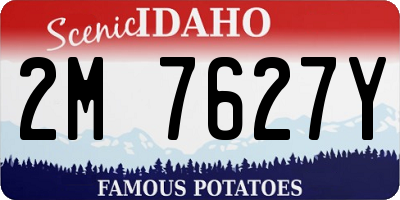 ID license plate 2M7627Y