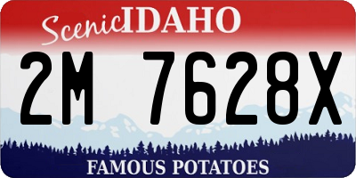 ID license plate 2M7628X