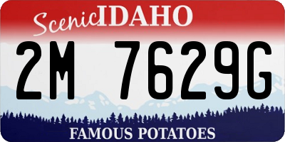 ID license plate 2M7629G
