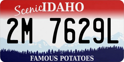 ID license plate 2M7629L