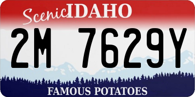 ID license plate 2M7629Y