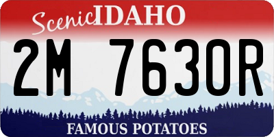 ID license plate 2M7630R