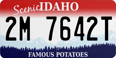 ID license plate 2M7642T
