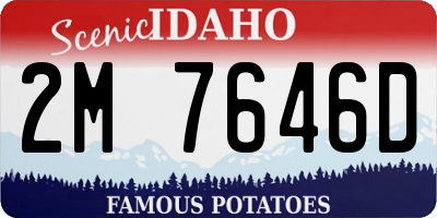 ID license plate 2M7646D