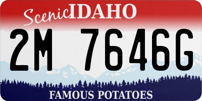 ID license plate 2M7646G