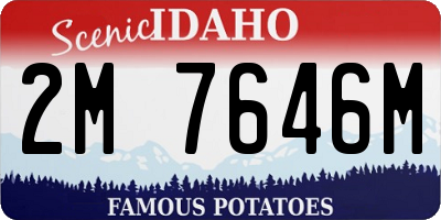 ID license plate 2M7646M