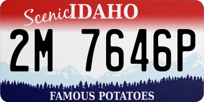 ID license plate 2M7646P