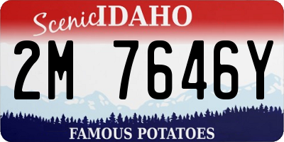 ID license plate 2M7646Y