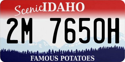 ID license plate 2M7650H