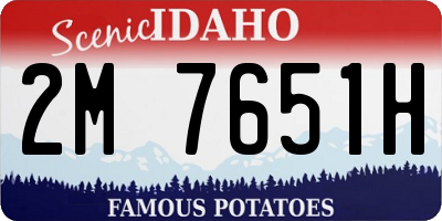 ID license plate 2M7651H