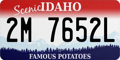 ID license plate 2M7652L