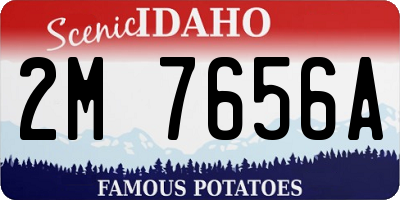 ID license plate 2M7656A