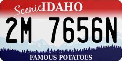ID license plate 2M7656N