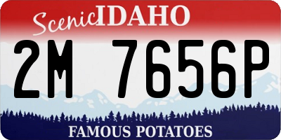 ID license plate 2M7656P